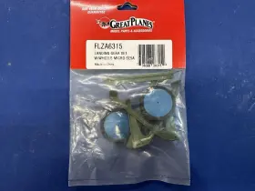 Flza6683 Flyzone Micro Se5a Landing Gear Set With Wheels New