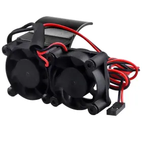 U6f0078-080 Frihobby Rc Motor Heatsink With Twin Cooling Fan Thermal Sensor Aluminum Comp
