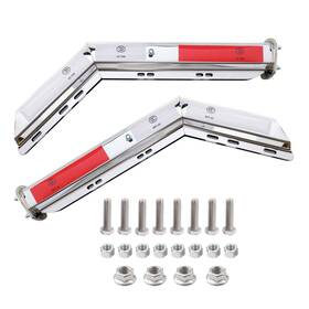 Futaihe Ft-004-004f Angled Mud Flap Hanger Bracket For Semi Truck With Reflective Strip Sticker