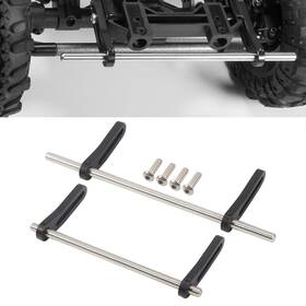 G.t.r Rc 731052810582 Aluminum Cnc Modular Bumper Set For 1/10 Crawler Chassis Lcg Rigs Black