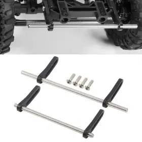 G.t.r Rc 731052810582 Aluminum Cnc Modular Bumper Set For 1/10 Crawler Chassis Lcg Rigs Black