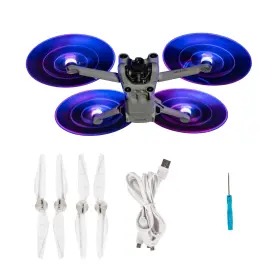 1111344 Gaekol Mini 4 Pro Led Propellers Low-noise Lights Blades Light Painting