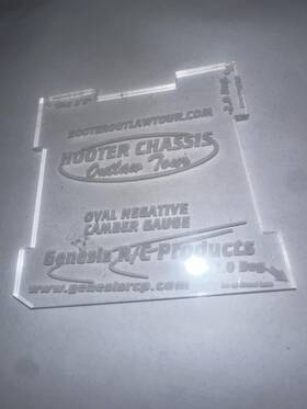Genesis R/c Products Grc410 R/c Oval Negative Camber Gauge - Hooter Chassis Outlaw T