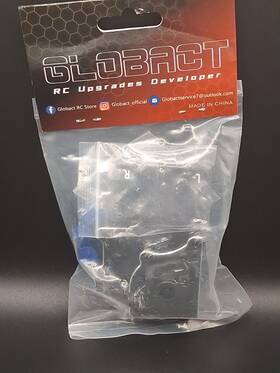 Globact 606727985387 Aluminum Transmission Case Gearbox With Motor Plate Arm 1/10