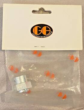 Golden Horizons 02080 Rc Car Part#02080 Silver Aluminum Brake Disk Hub New