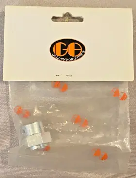 02080 Golden Horizons Rc Car Part#02080 Silver Aluminum Brake Disk Hub New