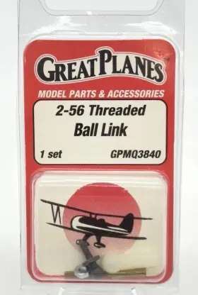 Gpmq3840 Great Planes 2-56 Threaded Ball Link New 1 Set Rc Airplane Ships Fast