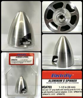Great Planes Gpmq4703 Aluminum E-spinner 1-1/2 Inch New Never Mounted - Hard To Find