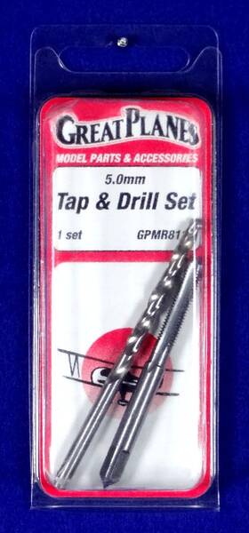 Great Planes Gpmr8114 5.0mm Tap And Drill Set Part #