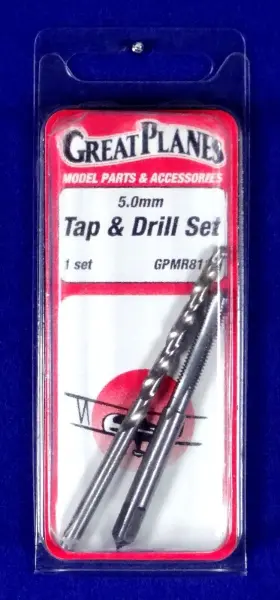 Gpmr8114 Great Planes 5.0mm Tap And Drill Set Part #