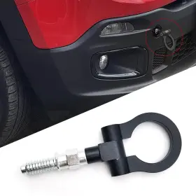 Gutcg1702bl-1pc Gunhunt 1 Pc Car Front Bumper Tow Hook Aluminum Pull Ring Trailer Ri