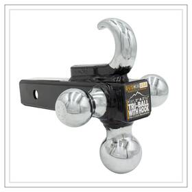 Gushill Gh-2a1t51-aa02dm01 Usa Gh 45675 Trailer Hitch Tri-ball Mount With Hook Fits 2 Inch Receivers