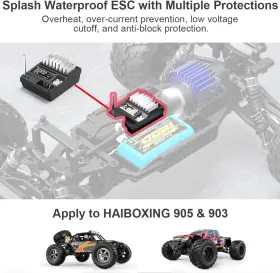 90127 Haiboxing 313112681600 Brushed Esc/receiver Apply To 905&903