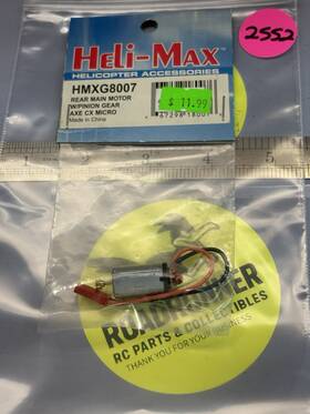 Helimax Hmxeg8007 Heli-max Rear Main Motor W / Pinion Gear For Axe Cx Micro
