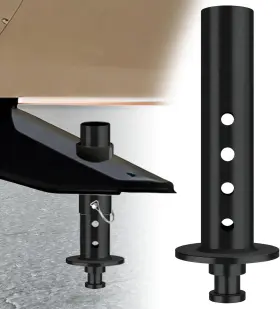 Hezaosth 762708390295 Gooseneck To 5th Wheel Adapter/pop-up Trailer Hitch King Pin/goosen