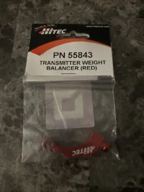 55843 Hi-tec B1 Hitec Pn Transmitter Weight Balancer Red