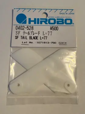 0402-528 Hirobo Sf Tail Blade For Shuttle Lama Schweizer 0402-528 Hirobo Sf Tail Blade For Shuttle Lama Schweizer