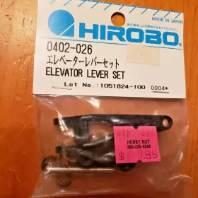 0402-026 Hirobo Limited Inch Shuttle Vintage Elevator Lever Set 1st Generation Part #
