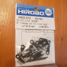 0402-512 Hirobo Limited Inch Shuttle Sf Linkage Set For Rotor Head Part #