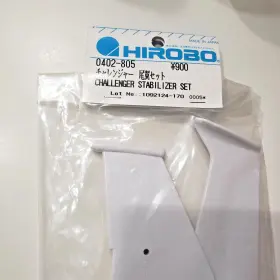 0402-805 Hirobo Limited Inch Shuttle R/c Helicopter Challenger Stabilizer Set Fins Part #