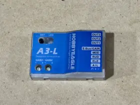 Hobby Eagle 636824686153 A3-l 3 Axis Gyro Rc Fixed-wing Airplane Flight Stabilization Controller