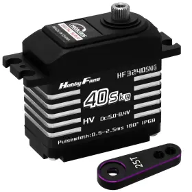 Hf-195 Hobby Fans Rc Digital Servo Ip68 Waterproof 40kg Metal Gear High Torqu