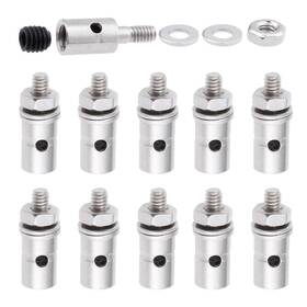 Hobbypark 330103-1 25pcs Adjustable Pushrod Connector Linkage Stoppers 1.3mm Gold