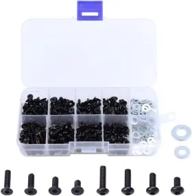 34-8301 Hobbypark 340pcs Universal Rc Screw Kit M3 Hex Flat And Buttom Head & M4 Bolt