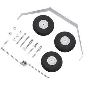 Hobbypark 756970381440 1 Set Aluminum Main Landing Gear Wheel Kit Rc 20 Cm X 10 3