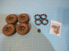 Cr-18p Hobbyplus 240395 Wheels And Tires Lot For Cr18p Evo Pro/cr-18p 20