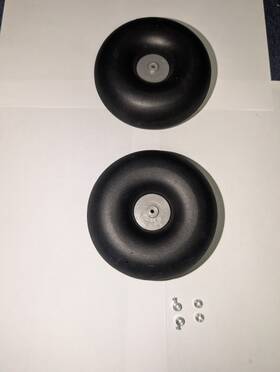 Hobbyzone Hbz32500 Oem Hobby Zone Carbon Cub S 2 1.3m Wheel Set Only Replacement Part Used
