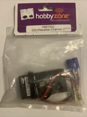 Hbz7352 Hobbyzone Esc/receiver Channel 2 Rc Airplane Parts Nos Crystal Vintage
