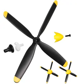 Duc-hollowfly-3310 Hollowfly 3 Sets Spare Rc Plane Propellers Compatible With Mustang 500mm P51 4