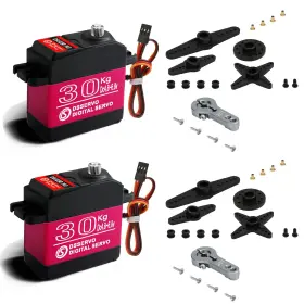Ds3230mg-180 Hooyij Ds3230mg-180° 2 Pack High Torque Full Metal Gear 30kg Digital Servo Motor Ds3230mg Upgrade