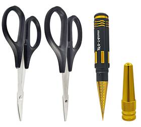 Hoplex Hsrs14m Rc Body Reamer 0-14mm Hole Puncher With Sleeve And Curved Scissors Straight
