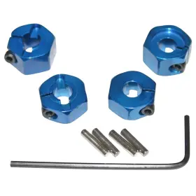 Hrate1006sl Hot Racing Blue Aluminum 12mm Wheel Hex 2 Drive 4