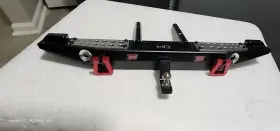Hratrxf03wra01 Hot Racing Rear Bumper Fits Traxxas Trx4 Buckets For Leds And Diamond Plate