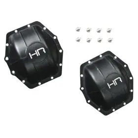 Hrawra12c01 Hot Racing Alum Ar60 Axle Diff Covers Black Yeti Wraith