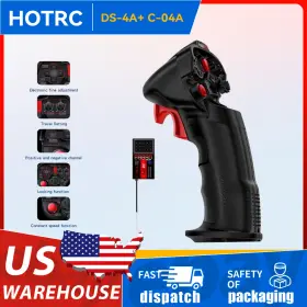 Hrds4awrx Hotrc Ds-4a 2.4ghz 4ch Single-hand Remote Control Transmitter W C-04a Receiver