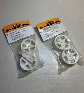 Hpi 3695 Rc Vintage Car Super Star S.s. Wheels 26mm White 1mm Offset Rare Htf