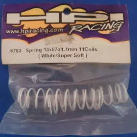 Mk89 Hpi 6783 Spring 13x57x1.1mm 11coil White Super Soft Vintage Discontinued