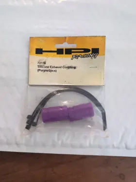 72110 Hpi #72110 Genuine Silicon Exhaust Coupling Purple 2 Nos Rs4 Mt4 Nitro