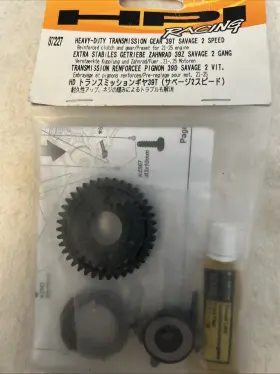 87227 Hpi Racing H-duty Tran-gear 39 T Savage 2 Speed Preset For 21-25 Engine