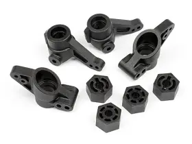 Hpi101208 Hpi Upright Set Front/rear Spindle And Rear Hub Carrier