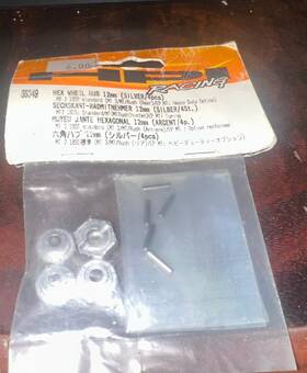 Hpi Racing 86349 Rc Hex Wheel Hub 12mm Silver/4pcs