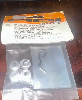 86349 Hpi Racing Rc Hex Wheel Hub 12mm Silver/4pcs