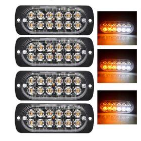 Hrisgf 764003794686 Led Strobe Lights Super Bright 12 Leds Car Truck Slim Flash Light Bar Veh