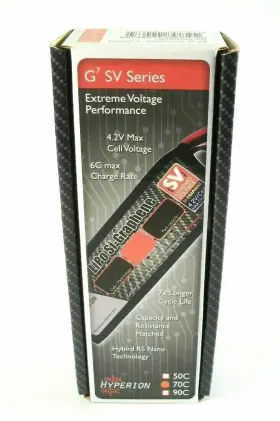 Hp-g770c2200s2sv Hyperion G7 Sv Series Si-graphene 4.2v 2s 2200mah