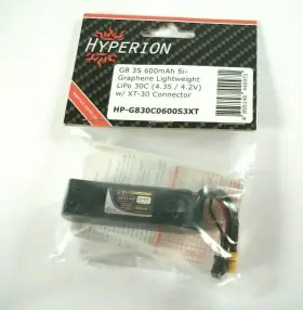 Hp-g830c0600s3xt Hyperion G8 3s 600mah Si-graphene Lipo 30c Xt-30 Connector
