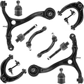 Ilonpa Buct0216s Front Upper Lower Control Arms With Ball Joints Sway Bar End Links Tie Rods Susp